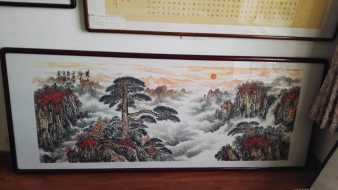 长沙裱画配框老店湘宝斋 现场装裱书法画画裱字画配框 长沙裱画配框老店湘宝斋 现场装裱书法画画裱字画配框